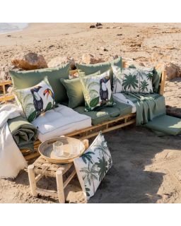 Coussin PalmiersNatural 45X45 Cm