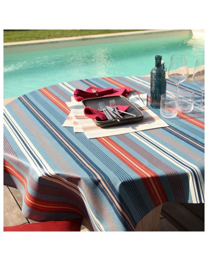 Nappe Plastifiee St Jean De Luz Brique 300X150 Cm