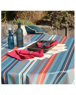 Nappe Plastifiee St Jean De Luz Brique 300X150 Cm
