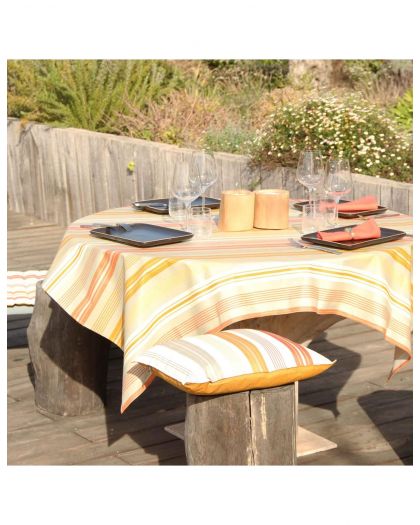 Nappe Plastifiee St Jean De Luz Miel 300X150 Cm