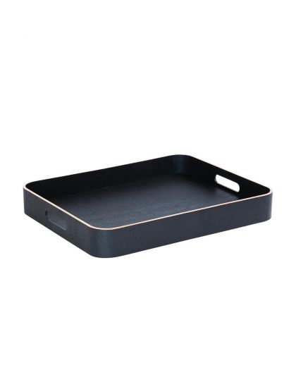 Plateau Rectangulaire 50x38cm Noir Taille M