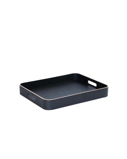Plateau Rectangulaire 45x36cm Noir Taille S