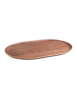 Plateau Ovale Brun 40x25cm