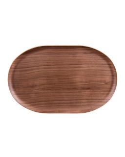 Plateau Ovale Brun 40x25cm