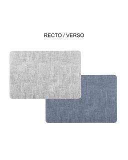 Set de Table Fabrik Rect Gris Bleu