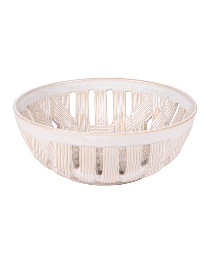 Corbeille Tressee Ø24cm Beige
