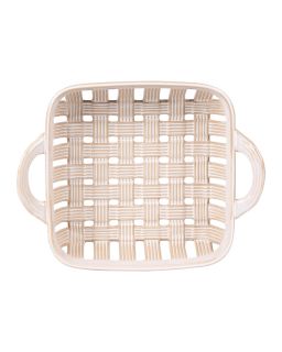 Corbeille Tressee 29X23 Beige
