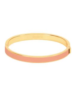 Bracelet À Fermoir En Métal Finition Or Et Laque,Coloris Orange Corail
