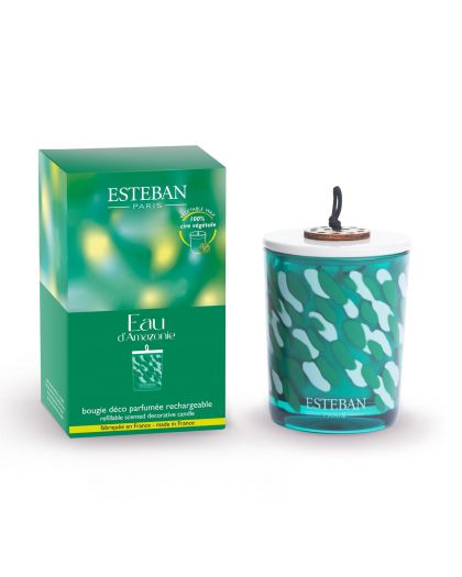 Bougie Parfumee Decorative Rechargeable 180G Eau D'Amazonie