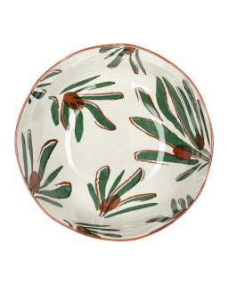  Mykonos Saladier Porcelaine Ø24 X H 11,5 Cm Vert