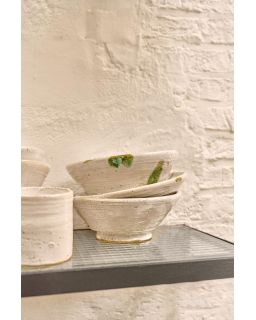 Azahara Bol Argile Ø28 Cm Blanc