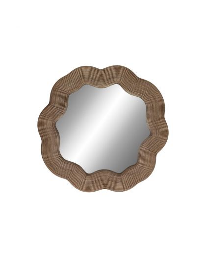  Reflet Miroir Rotin / Mdf Ø50 X W 2,5 Cm Naturel