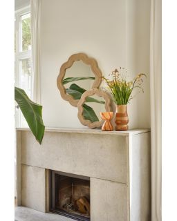  Reflet Miroir Rotin / Mdf Ø50 X W 2,5 Cm Naturel