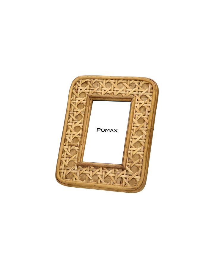  Imagine Cadre À Pfotp Rotin / Mdf L 19 X W 2,5 X H 24 Cm Naturel