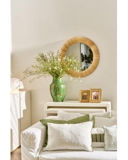  Imagine Cadre À Pfotp Rotin / Mdf L 19 X W 2,5 X H 24 Cm Naturel