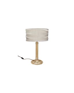 Maestro Lampe De Table Rotin / Jute Ø38 X H 60 Cm Naturel