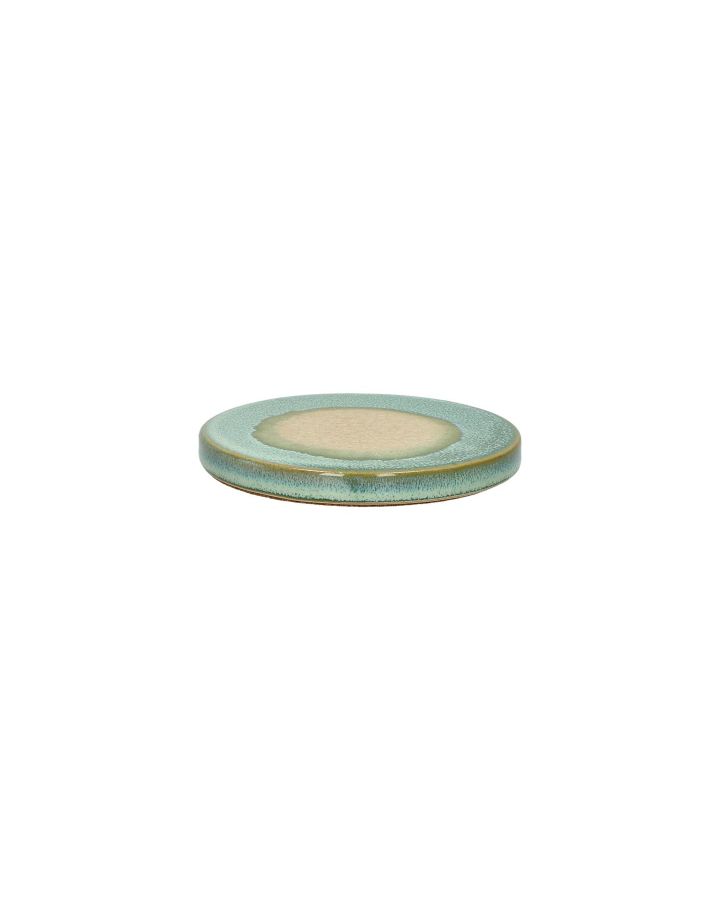  Shiso Dessous De Verre Grès Ø11 X H 1,5 Cm Aqua