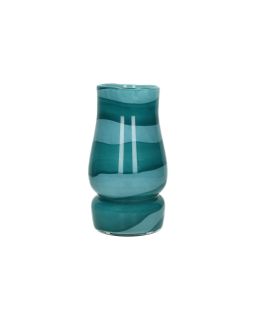  Waves Vase Verre Ø15 X H 27 Cm Turquoise