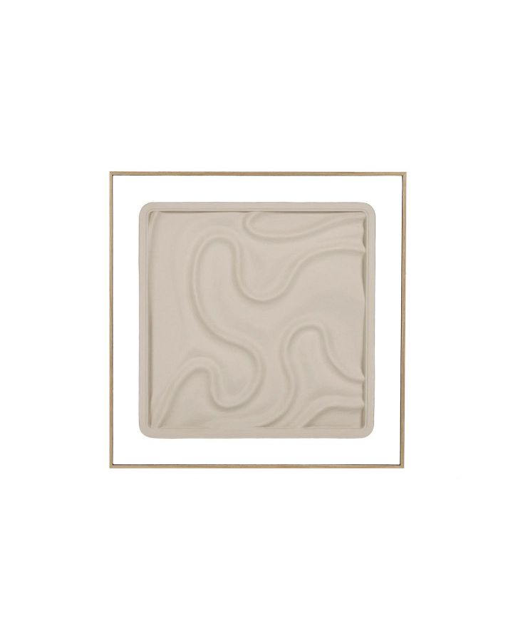  La Marée Basse Déco Murale Bois L 60 X W 3,5 X H 60 Cm Beige