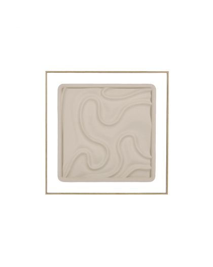  La Marée Basse Déco Murale Bois L 60 X W 3,5 X H 60 Cm Beige