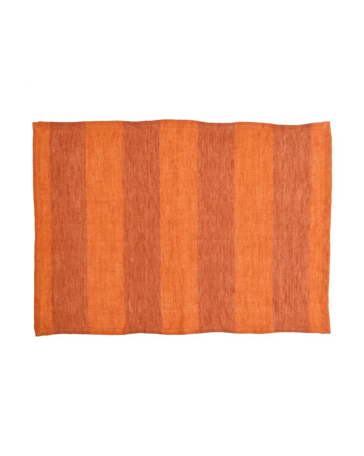  Cirque Magique Set De Table Lin L 50 X W 35 Cm Rouille