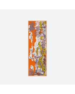 Etole 70 Histoire 100% Laine Orange Taille 70X190 Cm
