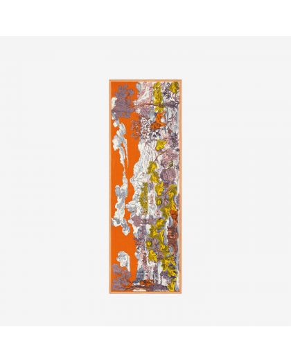 Etole 70 Histoire 100% Laine Orange Taille 70X190 Cm