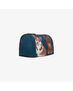 Trousse S Toutou Duck Bleu Canard Corps 100% Polyester Finitions 100%Cuir Tail