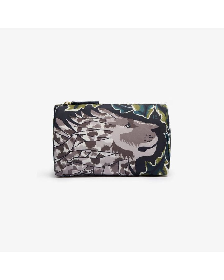 Trousse S Leonard Kaki Corps 100% Polyester Finitions 100%CuirTaille 22.5X14