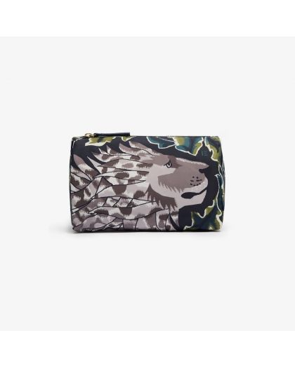 Trousse S Leonard Kaki Corps 100% Polyester Finitions 100%CuirTaille 22.5X14