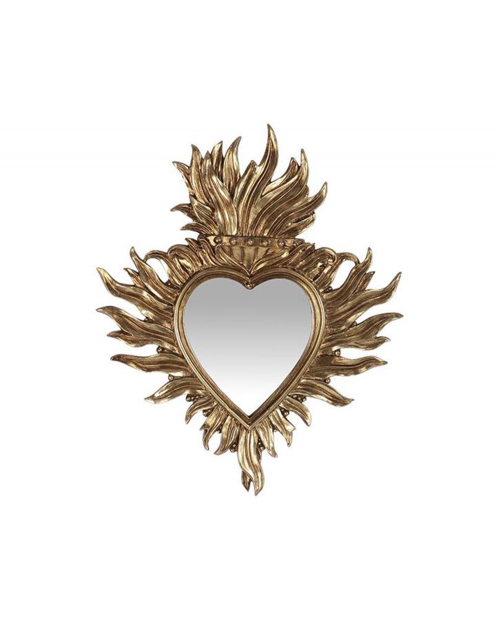 Deco Murale Ex-Voto Dore Miroir 21,8X26Cm Deco Murale Ex-Voto Dore Miroir 21,8X26Cm