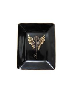 Coupelle Ceram Fnd Noir Cle Ailes 10,8X8,2Cm