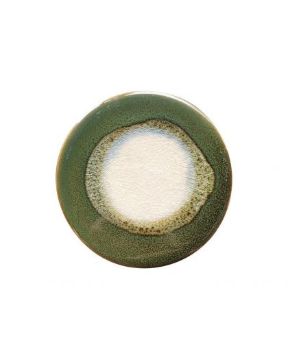 Dessous De Verre Ceram Vert 11Cm