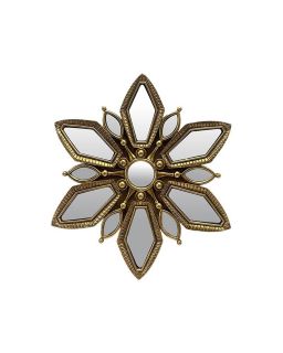 Deco Murale Flocon Dore 20,5X23,5Cm