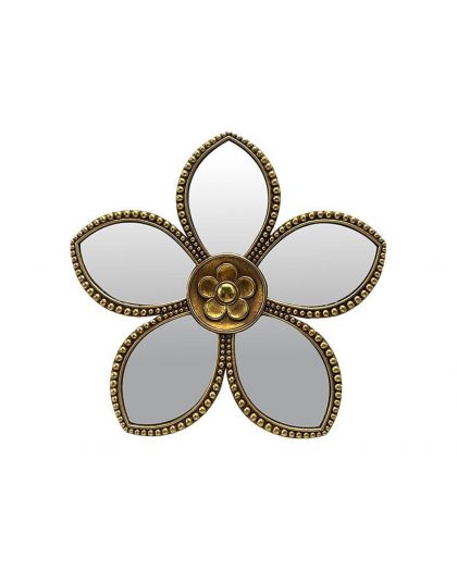 Deco Murale Fleur Miroir 20,5Cm