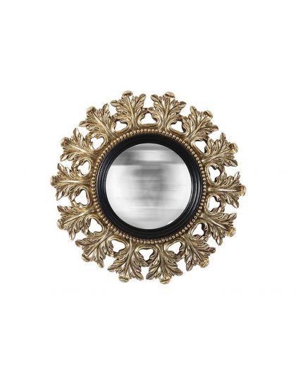 Miroir Maria Convexe NoiretDore 20.5Cm Gr Miroir Maria Convexe NoiretDore 20.5Cm Gr