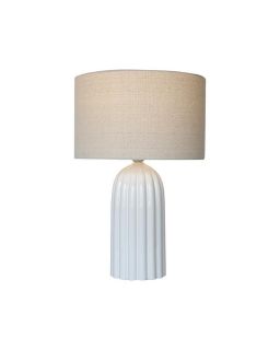 Lampe Ceramique Blanc 35X52Cm L