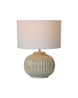 Lampe Ceramique Beige Vert 35X45Cm L