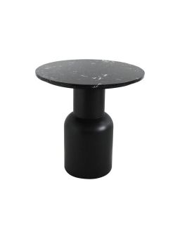 Sellette Metal Et Marbre Noir 45X46Cm M