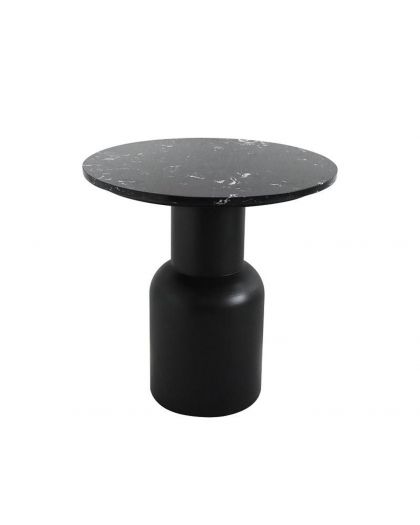 Sellette Metal Et Marbre Noir 45X46Cm M