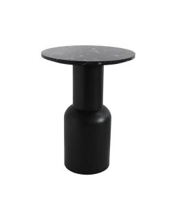 Sellette Metal Et Marbre Noir 40X54Cm M