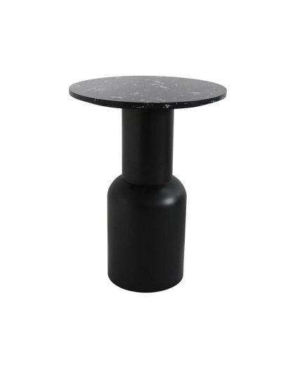 Sellette Metal Et Marbre Noir 40X54Cm M