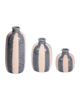 Trio Vases Terrano Bleu
