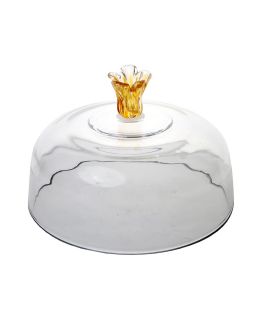 Cloche Pied Verre Ø30Cm Fleur
