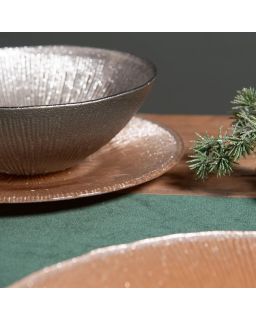 Assiette Dessert Glitter Dore 21Cm