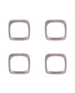 Coffret De 4 Rond Serviet Argent Elite