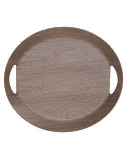 Plateau Oval Brun