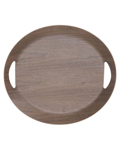 Plateau Oval Brun