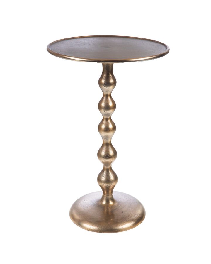 Bout De Canape Gold Madi Aluminium