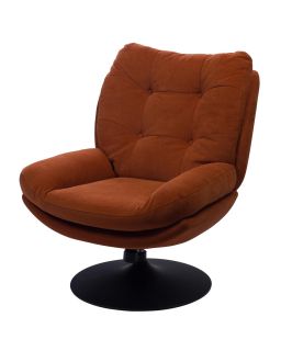 Fauteuil Magnum Orange Black Normal FabricAnd Foam/Ch